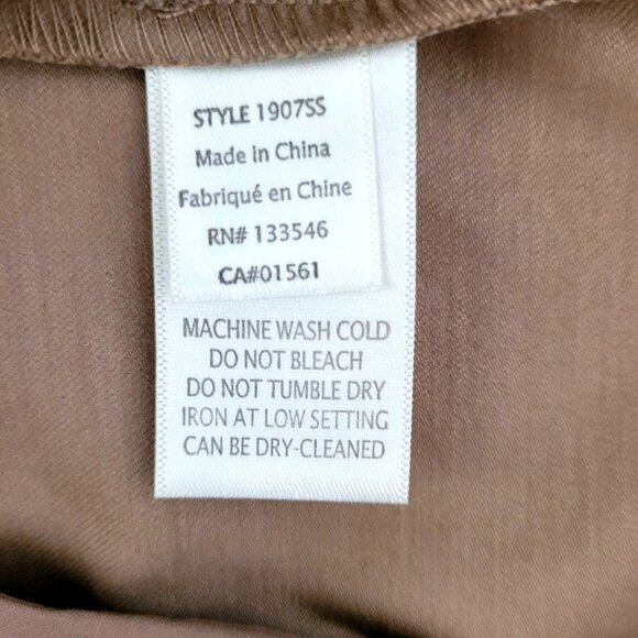 Ecru Lafayette Flare Leg Trousers Womens Size 4 Camel Career NWT - Picture 6 of 7